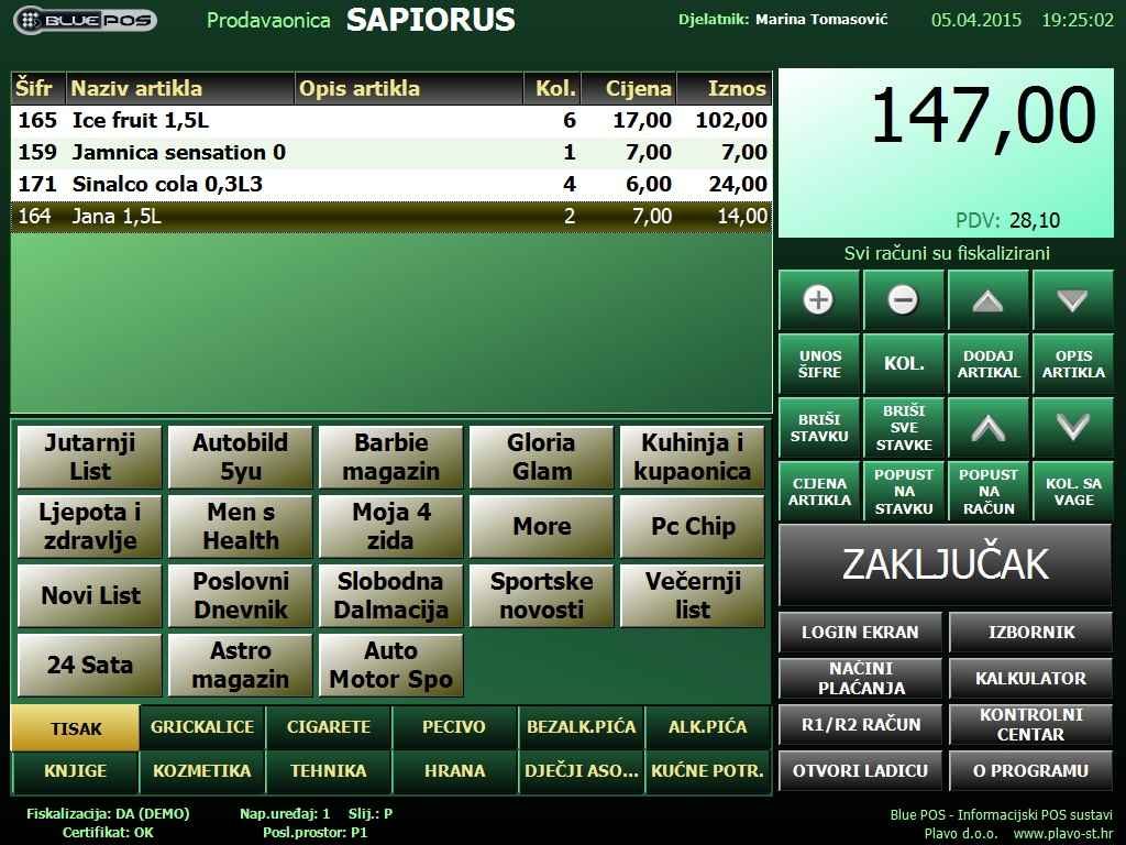 BluePOS Maloprodaja